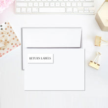 Load image into Gallery viewer, Custom Return Address Labels || a La Carte || Single Party Item Of Any Of Our Party Collections || Made To Match Any Id Invitation
