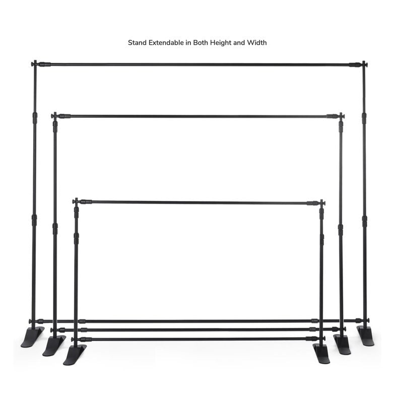 Telescopic Backdrop Stand ADD-ON, Upgrade your Backdrop purchase, 8'x8' or 8'x10' backdrop stand, A la Carte