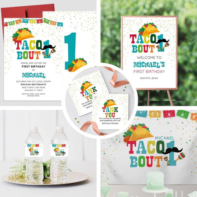 Taco about ONE welcome sign, FIESTA Welcome Sign, FIESTA theme Welcome sign Decor , Let's fiesta Poster, Cinco de Mayo Welcome Sign