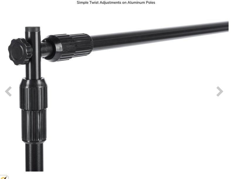Telescopic Backdrop Stand ADD-ON, Upgrade your Backdrop purchase, 8'x8' or 8'x10' backdrop stand, A la Carte