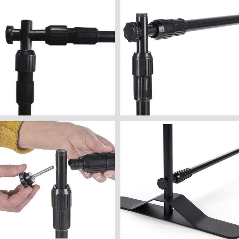 Telescopic Backdrop Stand ADD-ON, Upgrade your Backdrop purchase, 8'x8' or 8'x10' backdrop stand, A la Carte