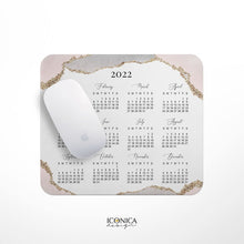 Load image into Gallery viewer, Christmas Gift MOUSE PAD CALENDAR Geode Mouse Pad, Desk Mouse Pad, Calendar 2022, Desk accessories, Personalized Mouse Pad MP0007
