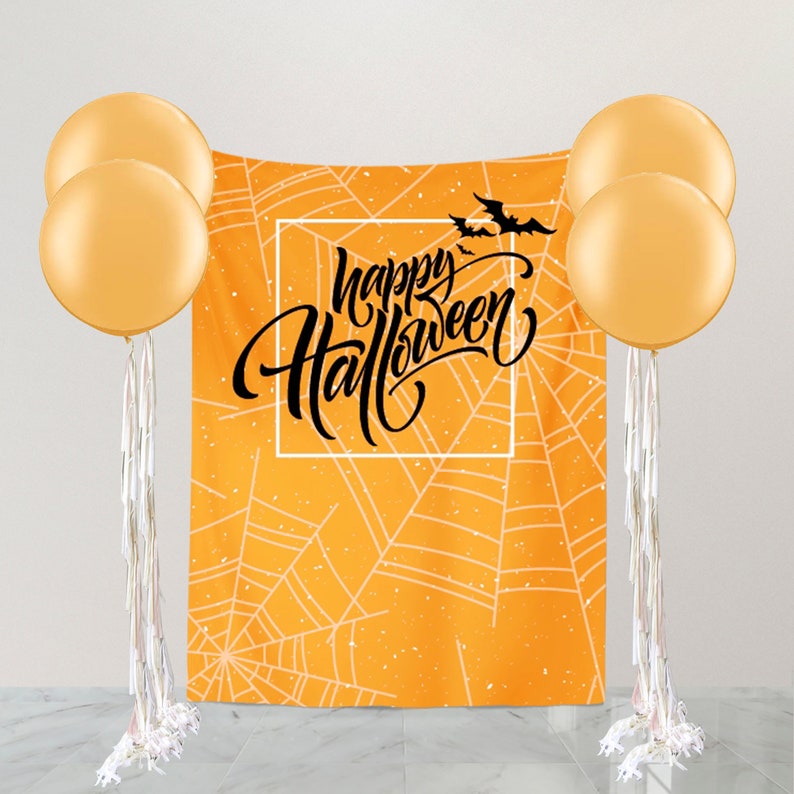 Halloween Backdrop for party Personalized, Halloween home decorations, Halloween background for photos, Happy Halloween Backdrop decor