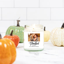 Load image into Gallery viewer, Fall candle Personalized | Thanksgiving Candles Gift Ideas, Halloween Photo Candles, HouseWarming Gift
