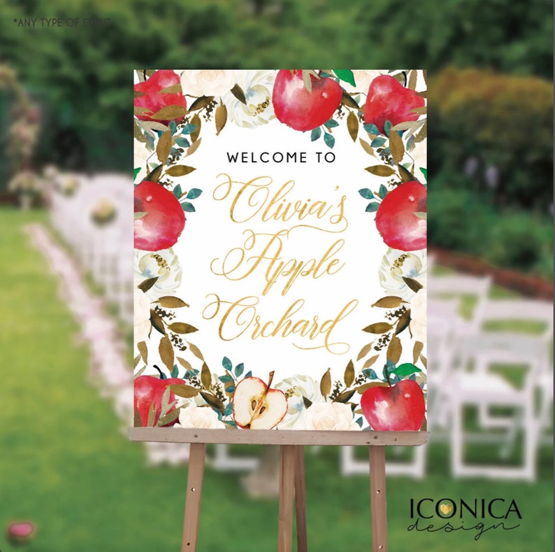 Apple Orchard party invitation, Apple of my eye invitations, Fall PARTY Invites,Fruit Party card,Printed