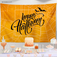 Load image into Gallery viewer, Halloween Backdrop for party Personalized, Halloween home decorations, Halloween background for photos, Happy Halloween Backdrop decor
