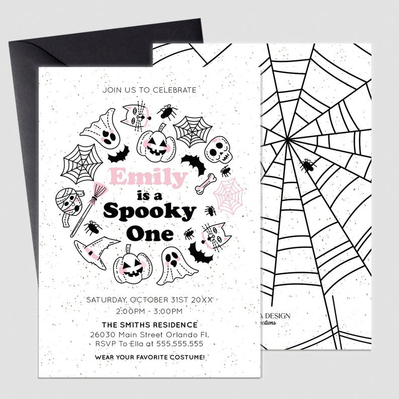 Halloween Baby Shower Invitation Boy or Girl, Any text, Little Pumpkin Baby Shower Invite , Halloween 1st Birthday Card, Boo-Day Card