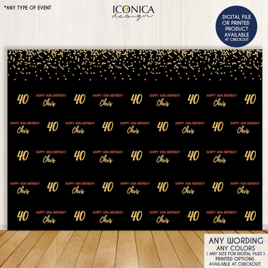 Birthday Photo Booth Backdrop Quinceanera Custom Step & Repeat Backdrop Red Carpet 15th Birthday Printed BBD0055