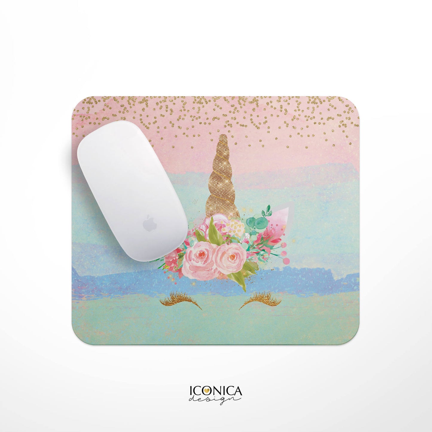 Unicorn Mouse Pad,unicorn office decor,Christmas Gift, Desk Mouse Pad, Magical Unicorn Desk accessories,Personalized Mouse Pad, MP0006