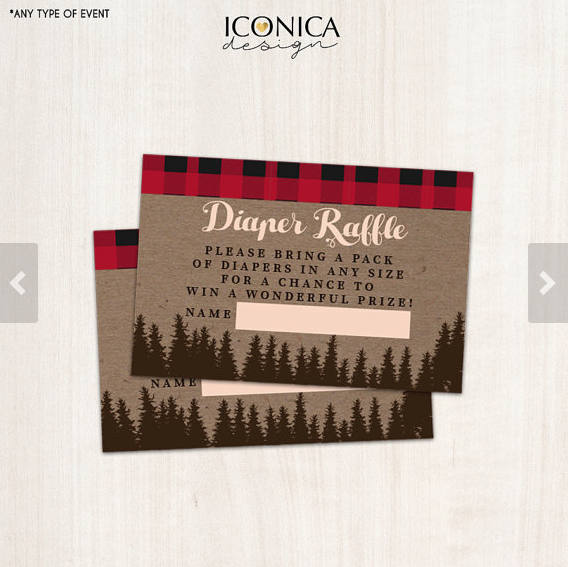 Insert Card 3.5x2.5" Printable File or printed cards, RSVP card, Diaper raffle card, Bring a book card, Matching any of our invitations - A la carte