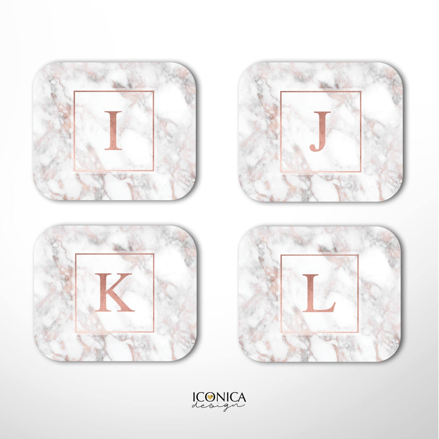 Marble Mouse Pad, Marbel and Rose Gold, Personalized Gift, Custom Gift,Holiday Gifts,Desk accessories,Personalized Mouse Pad MP0001