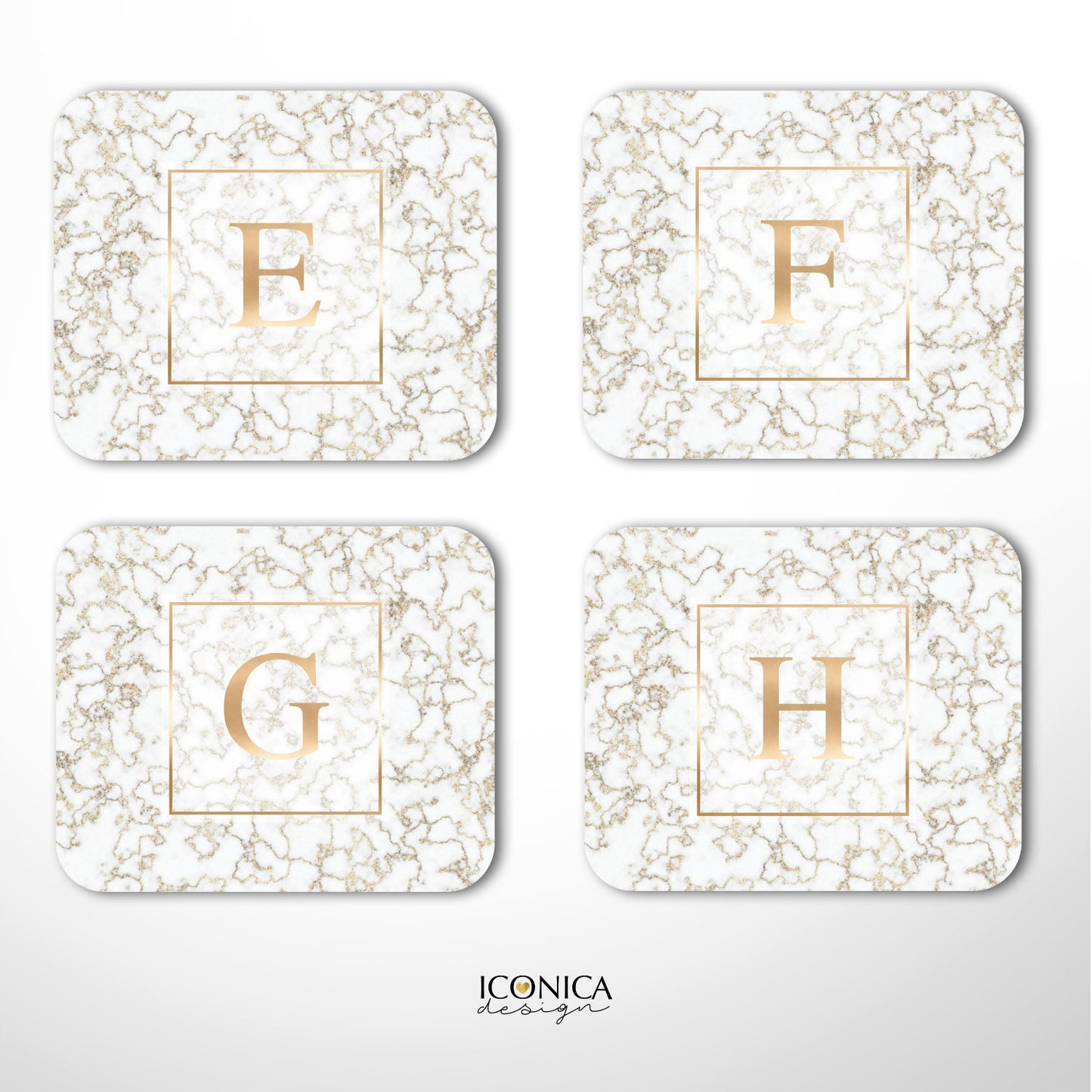 Marble Mouse Pad, Marbel and Faux Gold Foil, Personalized Gift, Custom Gift,Desk accessories,Personalized Mouse Pad MP0012