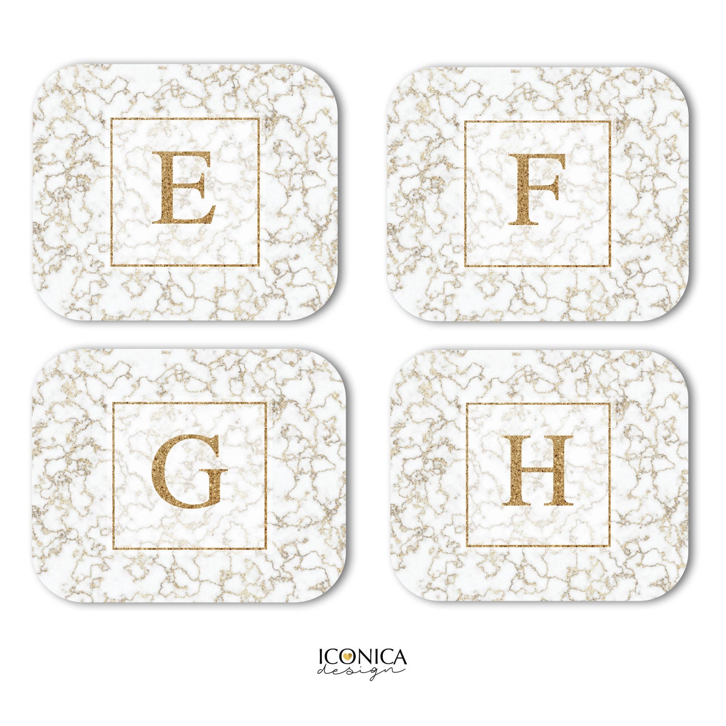 Personalized Mouse Pad, Marbel and Faux Gold,Personalized Holiday Gifts,Personalized Office Gift,Custom office decor,Desk accessories MP0008