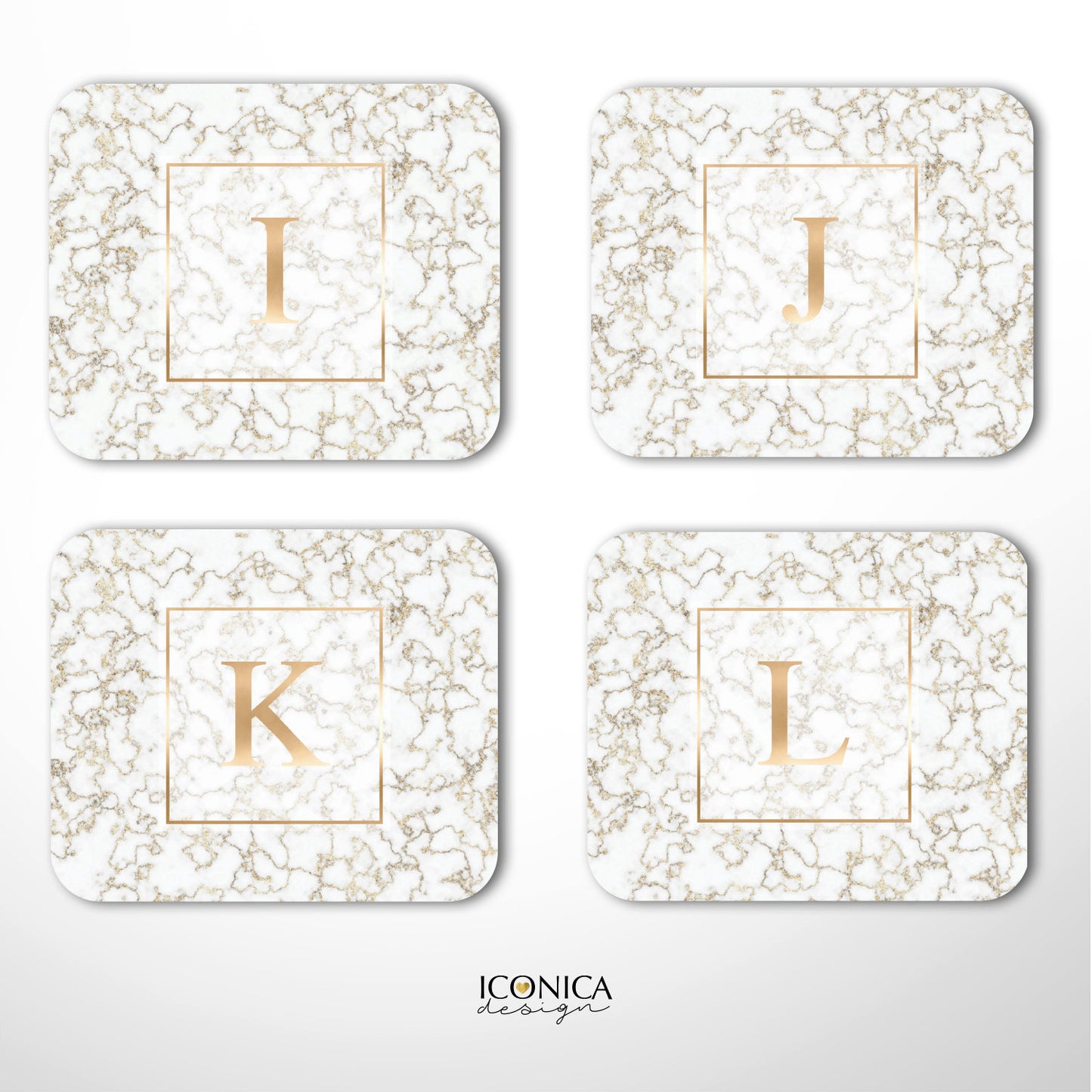 Marble Mouse Pad, Marbel and Faux Gold Foil, Personalized Gift, Custom Gift,Desk accessories,Personalized Mouse Pad MP0012