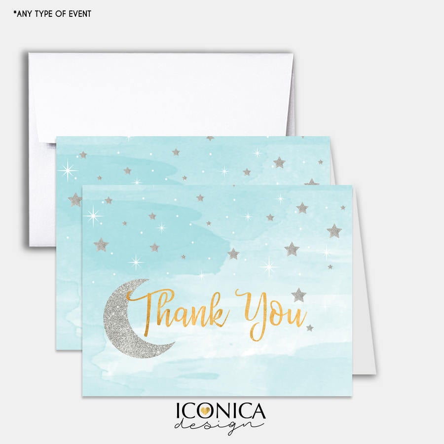 Thank You Cards A2, thick matte paper 120#,A2 Folded, White Or Cream Envelopes included, Printed Cards - A la carte