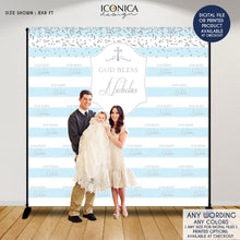 Load image into Gallery viewer, BAPTISM Photo Booth Backdrop, Custom Step And Repeat Backdrop,Religious Banner,Printed , Any color,Free Shipping BFC0009
