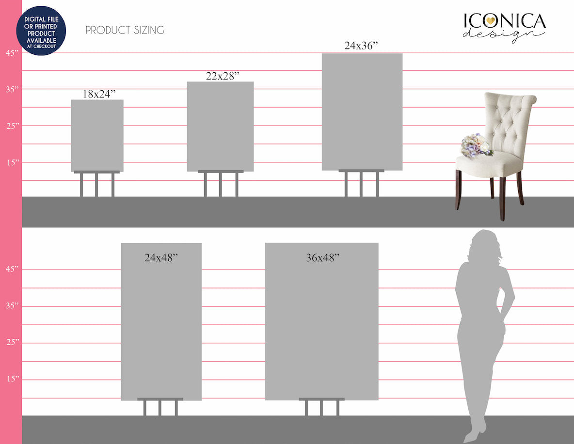 BABY SHOWER Seating Chart Board, Oh baby Seating Chart, Baby Shower Guest List Chart , Any Color, Printed SCW0028