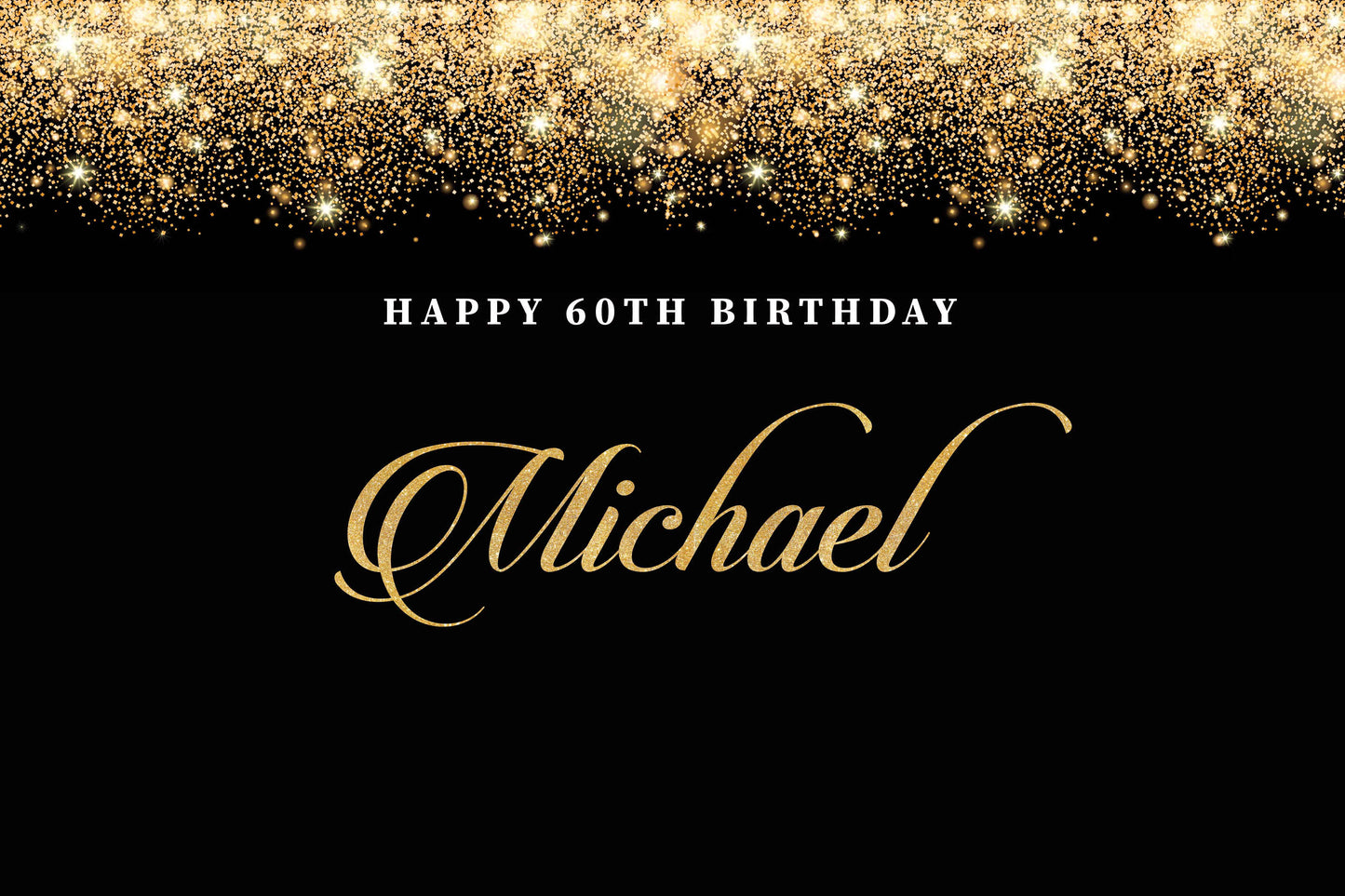 Holiday Party Backdrop, Black and Gold Sparkles Party Backdrop, Elegant Corporate Backdrop- Printed BHO0004 ,holiday decor