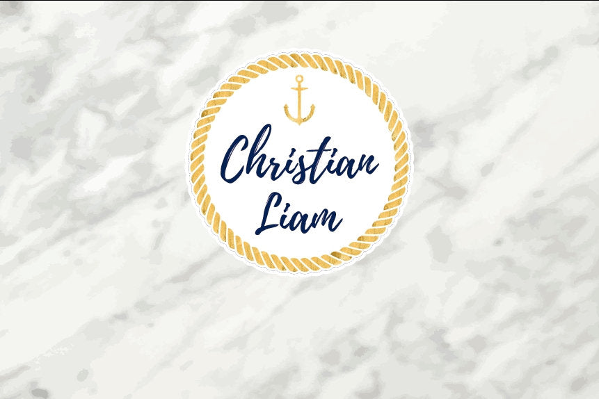 Nautical Backdrop, Nautical Party Decor,Nautical First birthday banner, Navy and Gold Marble Backdrop,Little Sailor Banner,any event BAE0019