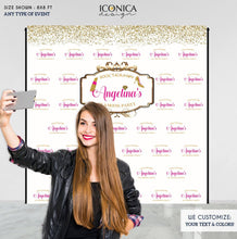 Load image into Gallery viewer, Glamour Party, Runway Party Backdrop, Sweet Sixteen, Fashion Party, any age or event, Printed BBD0151
