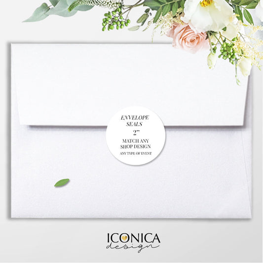 Envelope Seals 2", Party Logo Labels 2", 2" Favor tags, 2" Thank You Tags, 2" Gift Tags,2" Popcorn Labels || A la carte