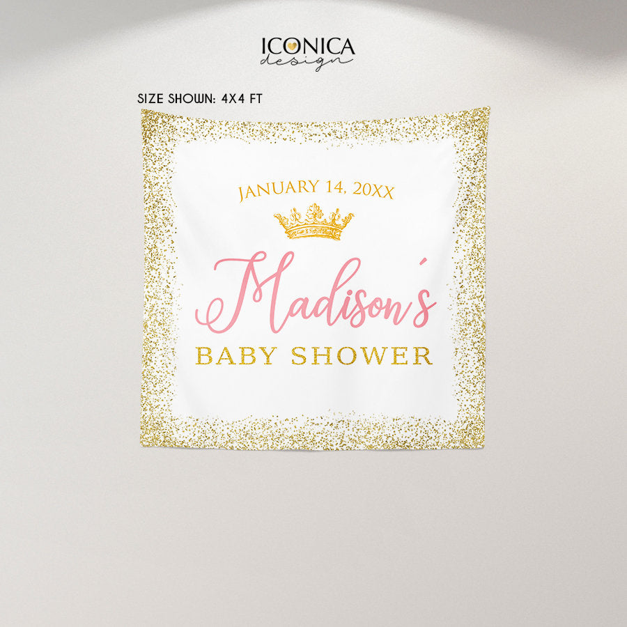 Photo Booth Backdrop Custom Step and Repeat Backdrop Banner Baby Shower Backdrop Red Carpet Baby Shower Banner Printed or Printable BBS0005