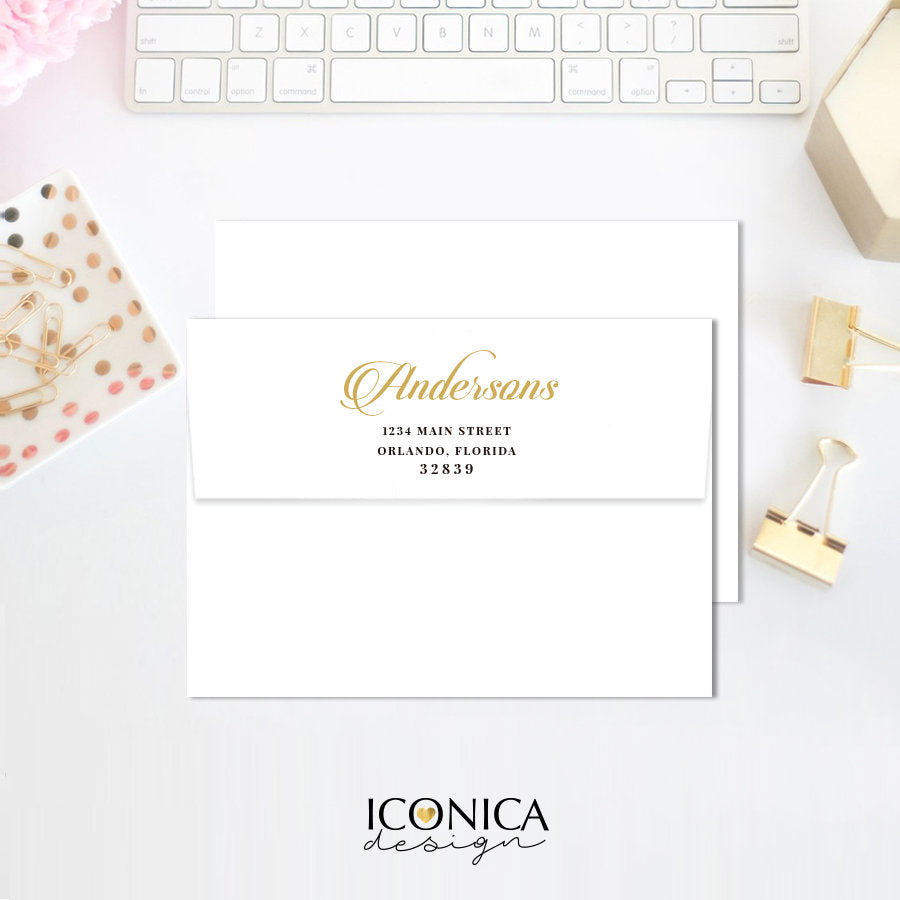 Return and/or Guest Addressing,Envelope Printing,Invitations Add-On,Printed Envelopes,Choose between front and flap printing