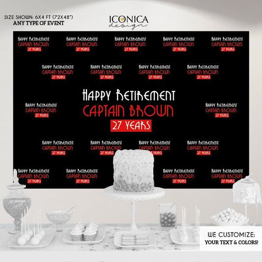 Retirement party photo booth, Happy Retirement, Step And Repeat Backdrop, Retirement Banner, Red Carpet, Printed Or Digital BRT0001