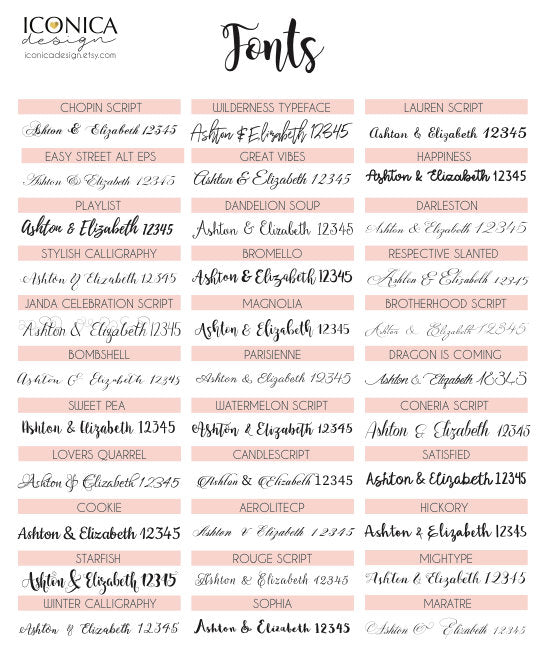 Font, Color Or Image - Design Change Fee