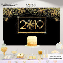 Load image into Gallery viewer, New Year’s Eve Party Supplies &amp; Decorations,New Year&#39;s Eve party Photo Booth Backdrop,New Year’s Eve Decorations,NYE PARTY Decor BHO0038
