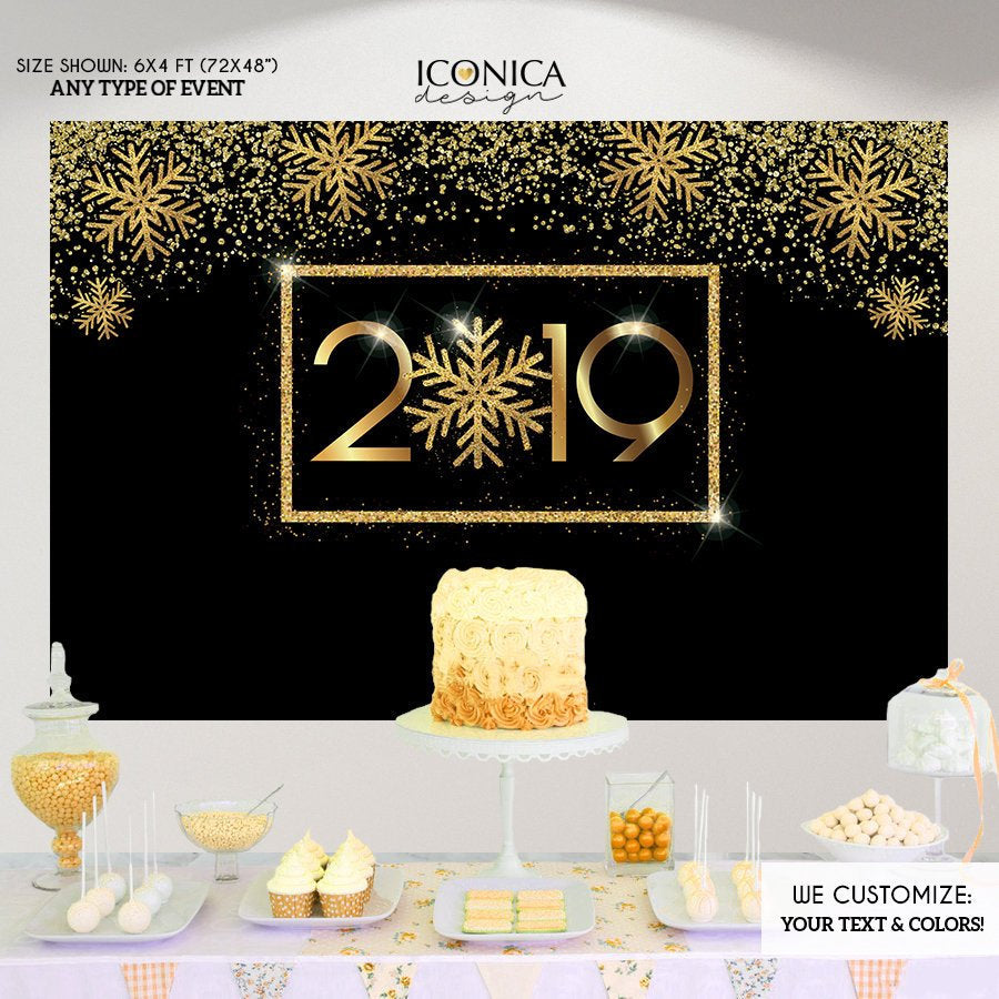 New Year’s Eve Party Supplies & Decorations,New Year's Eve party Photo Booth Backdrop,New Year’s Eve Decorations,NYE PARTY Decor BHO0038