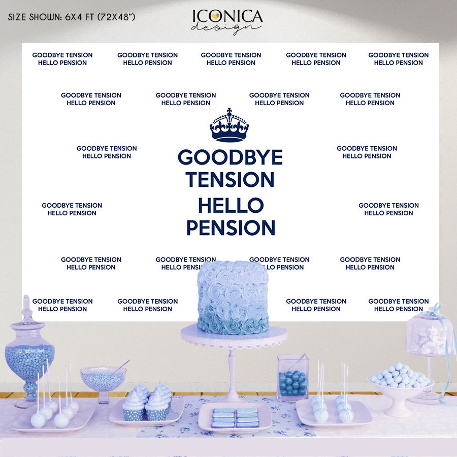 Retirement Photo Booth Backdrop, Happy Virtual Retirement, Step And Repeat, Retirement Banner, Adult Backdrop, Printed Or Digital BRT0002