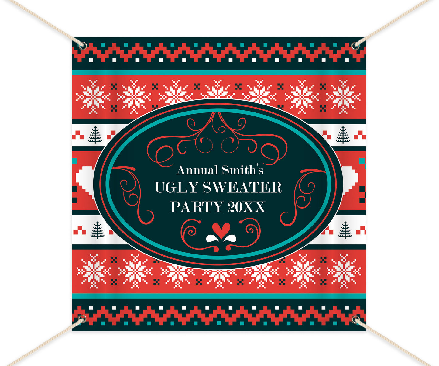 Ugly Sweater Party Backdrop, Ugly Sweater Photo Booth Backdrop, Ugly Sweater Party,Festive backdrop,Printed or Printable File BHO0029