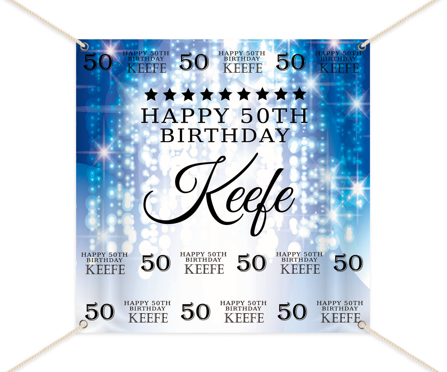 Photo Booth Backdrop, 50th Birthday Custom Step And Repeat Backdrop, Milestone Birthday Backdrop, Red Carpet Banner, Printed BBD0114