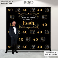 Load image into Gallery viewer, 50th Birthday Backdrop, Aged to Perfection Custom Step And Repeat Backdrops, Milestone Birthday Backdrop ,Personalized birthday, Printed BBD0126
