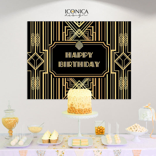 Great Gatsby Backdrop,roaring 20s backdrop,holiday party decor,art deco backdrop,roaring twenties party,NYE Party,hollywood backdrop BBD0060