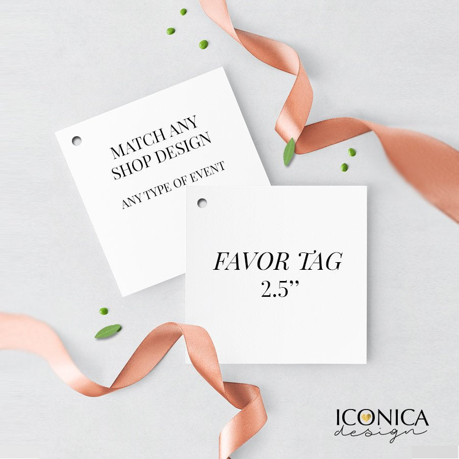 25 Favor Tags Printed , Thank You Tags, Gift tags, Favor Labels, Made To Match Any of our Collection, A la carte