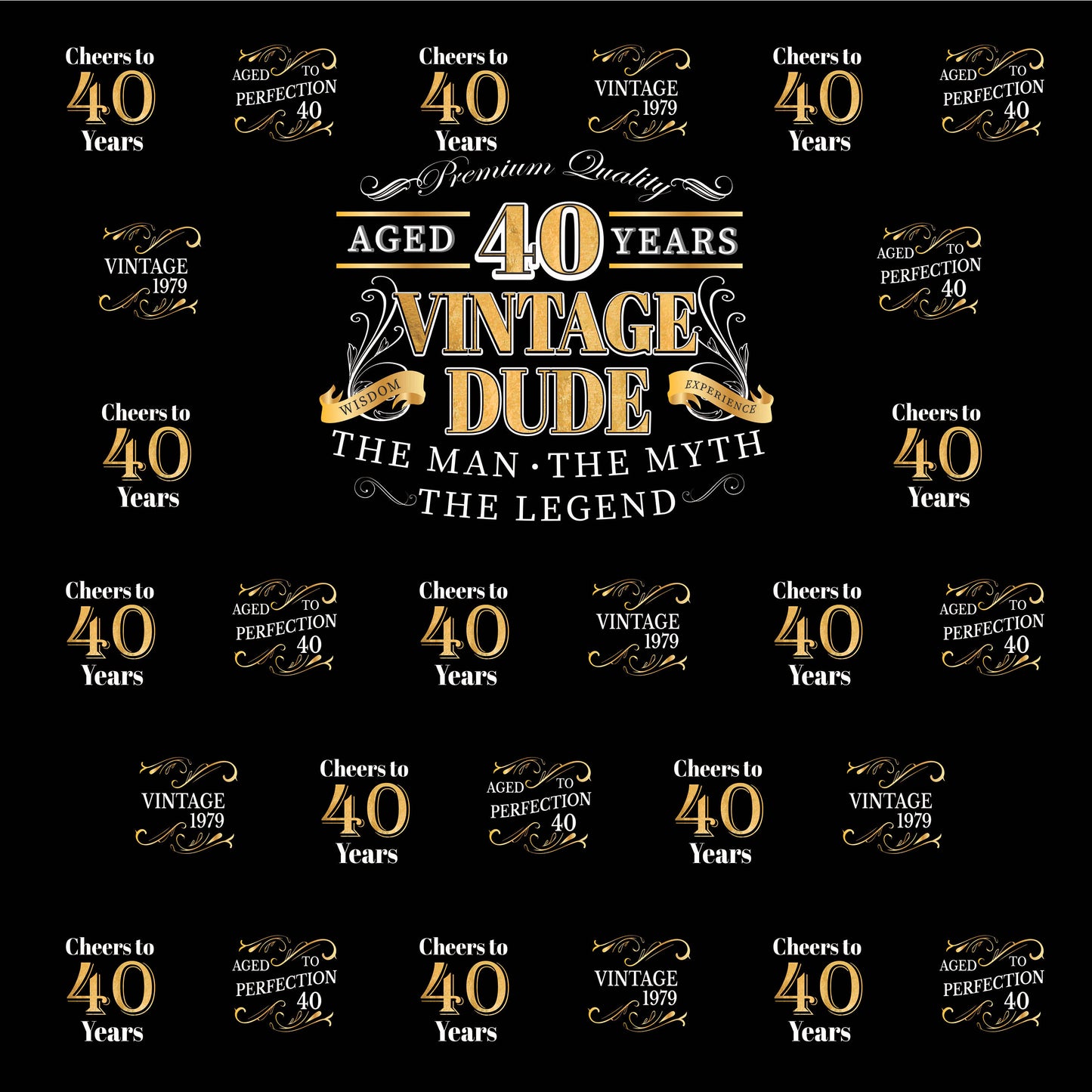 50th Birthday Backdrop, Aged to Perfection Custom Step And Repeat Backdrops, Milestone Birthday Backdrop, Personalized birthday, Printed BBD0153