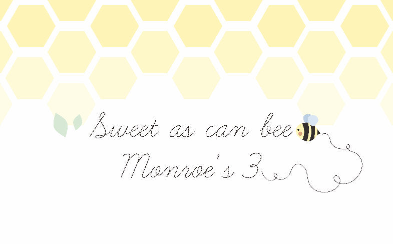 Virtual Baby Shower BEE Birthday Party Decor,First BEE-Day Backdrop,Sweet as can BEE Banner,Bee gender reveal baby shower,Mom to Bee Decor
