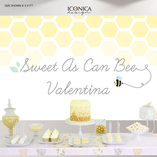 Virtual Baby Shower BEE Birthday Party Decor,First BEE-Day Backdrop,Sweet as can BEE Banner,Bee gender reveal baby shower,Mom to Bee Decor