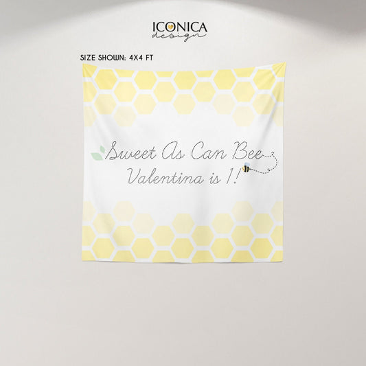 BEE First Birthday Party Decor,First BEE-Day Backdrop,Sweet as can BEE Banner,Bee gender reveal baby shower,Mom to Bee Decor