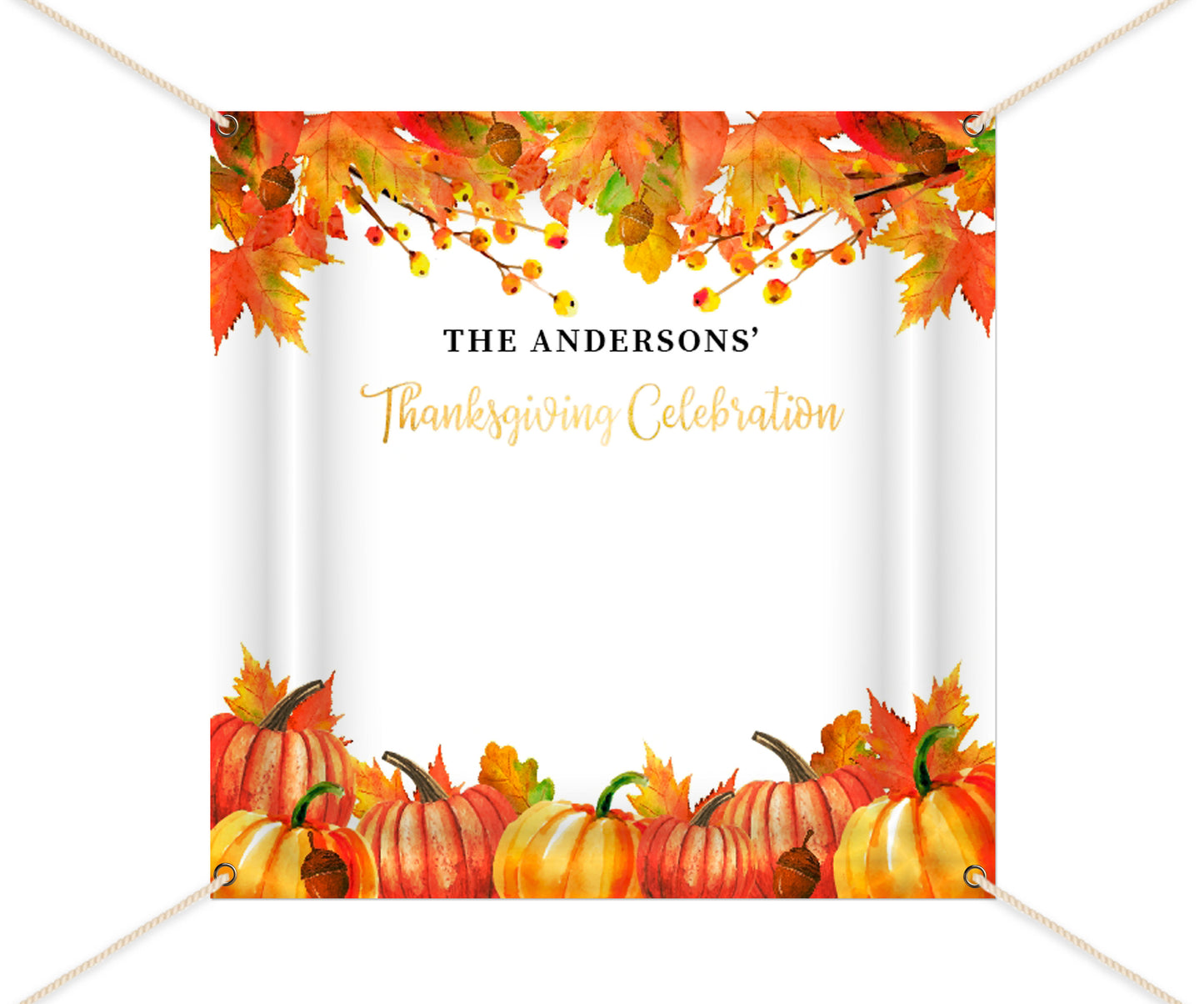 Fall Bridal Shower decor Personalized,Fall Party Backdrop,Thanksgiving Feast Banner, Pumpkin Fall Banner,any text, Printed