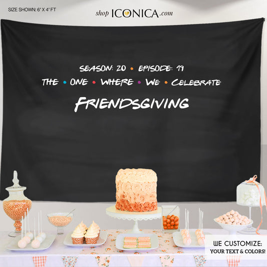 Friendsgiving Photo Backdrop,Friendsgiving Dinner Decorations,Friendsgiving Potluck Decor,Friendsgiving Feast Banner