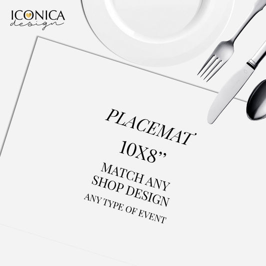 Placemat 8x10", A la carte,Made to match any design from the shop,Printable File (DIY)