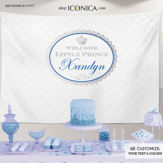 Little Prince Baby Shower Backdrop | Little Prince Party Backdrop | Banner Printed Or Printable File Free Shipping BBS0017