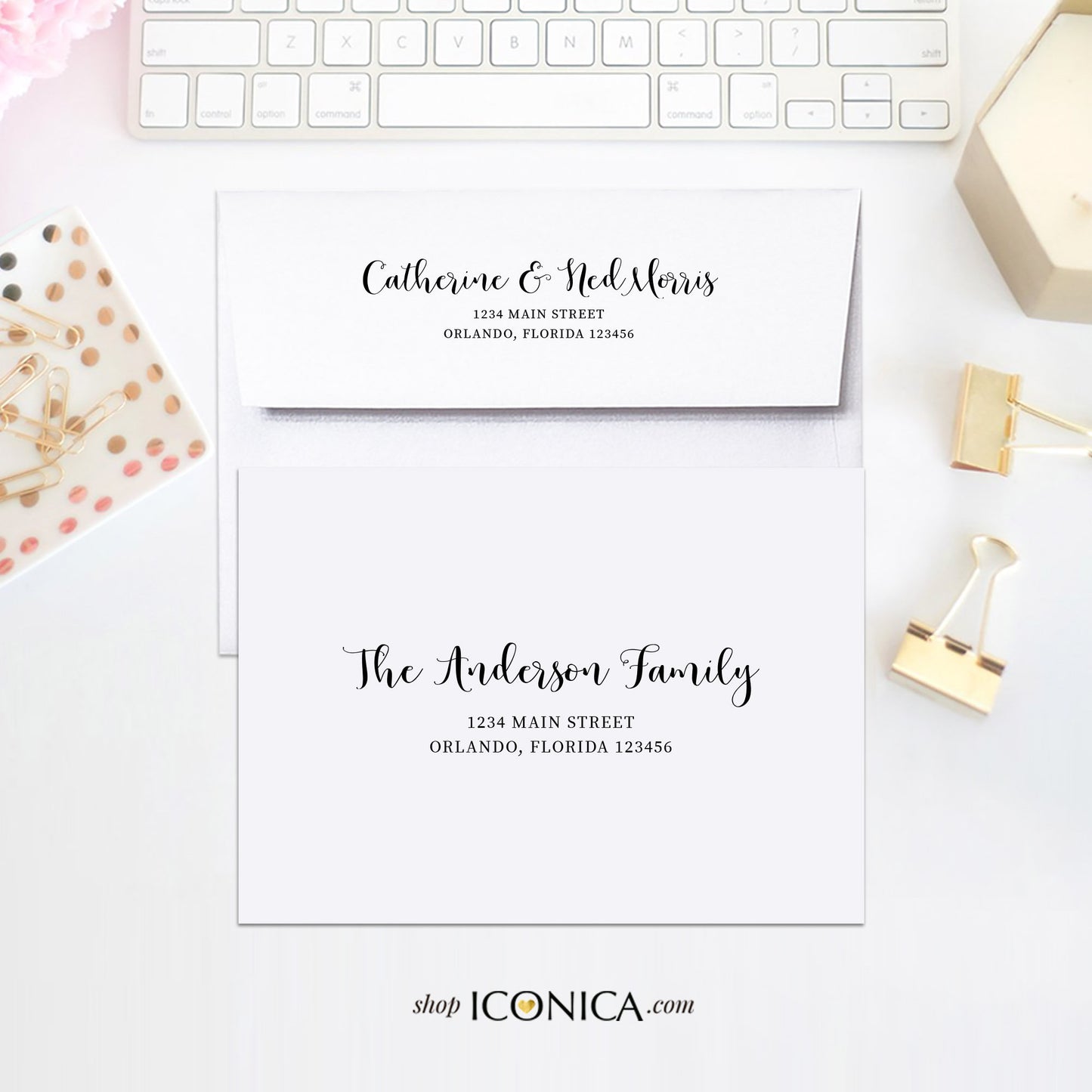 Return and/or Guest Addressing,Envelope Printing,Invitations Add-On,Printed Envelopes,Choose between front and flap printing