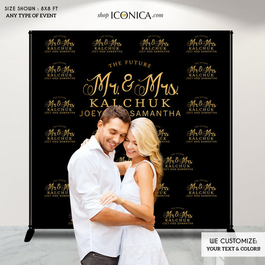 Engagement Photo Booth Backdrop, Custom Step And Repeat Backdrop,Engagement Party Banner,Wedding Backdrop Red Carpet,Printed