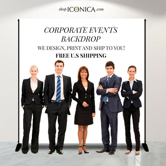 Custom Vinyl Backdrop Corporate Event,Photo Backdrop,Custom Step and Repeat with your logo, Corporate Event Backdrop,Backdrop for Business, A la carte