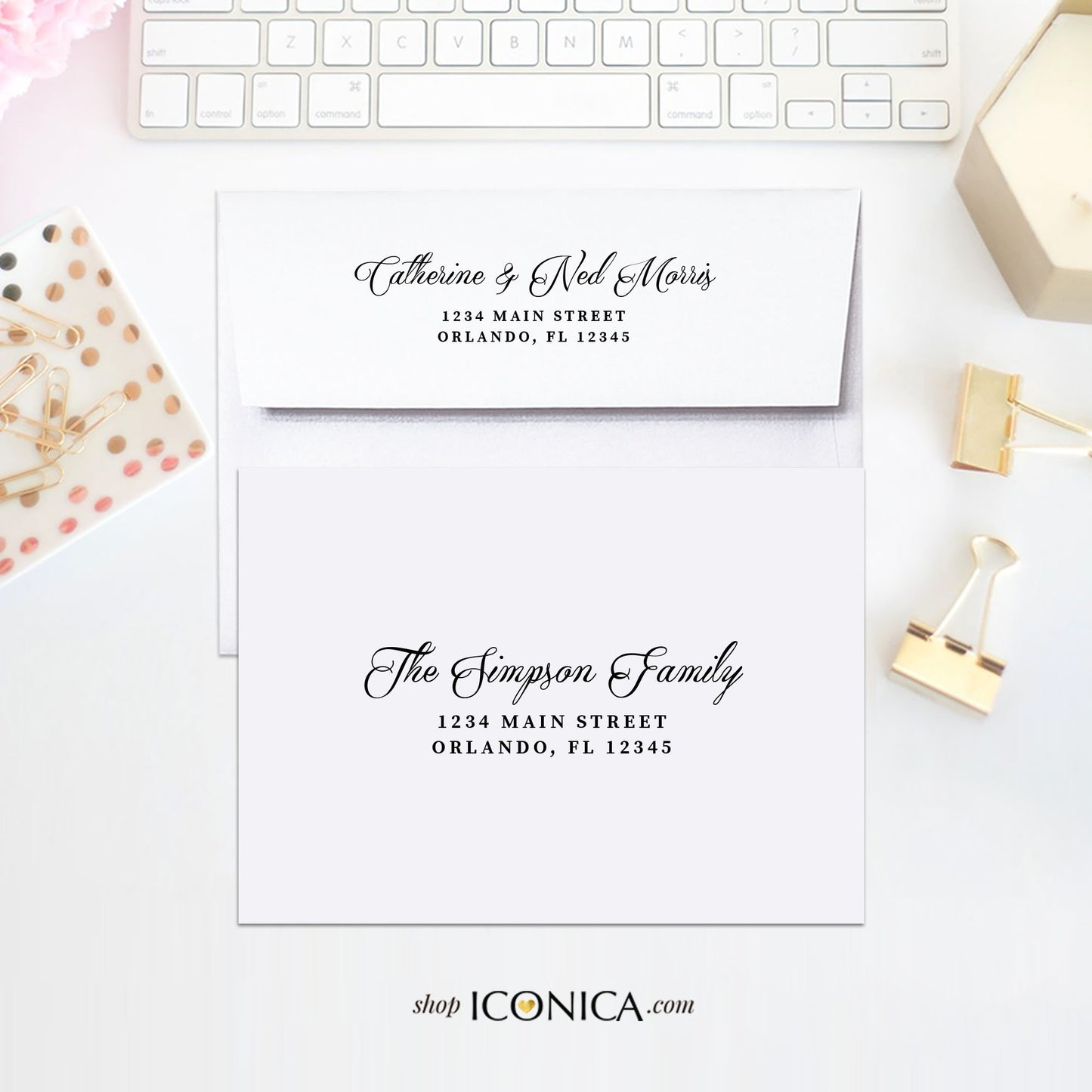 Return and/or Guest Addressing,Envelope Printing,Invitations Add-On,Printed Envelopes,Choose between front and flap printing