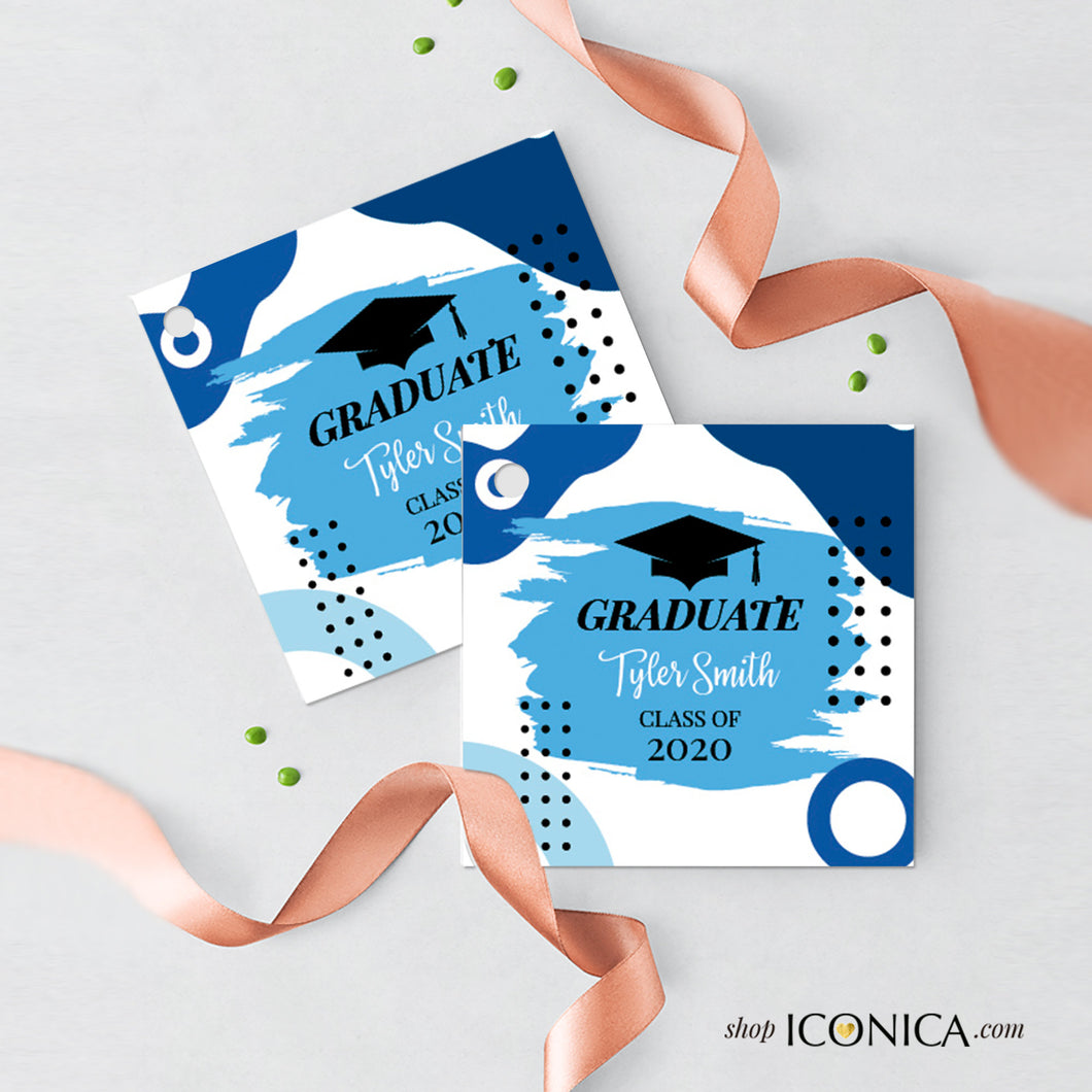 Graduation Favor Tags Modern and Bold Collection, Modern Gifts Tags, Graduation Thank You Tags,Digital File Or Printed Gift Tags